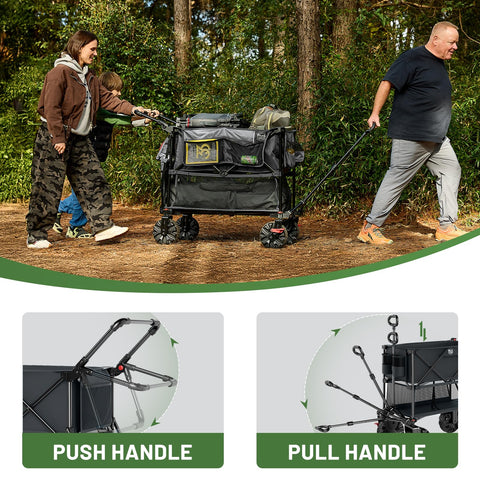 TIMBER RIDGE 360-degree front swivels for tight spaces.