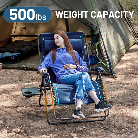 Timber Ridge oversized zero gravity chair fully reclines to 72 inches for extended lounging