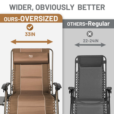 TIMBER RIDGE padded-seat and headrest boost lounging comfort on patios