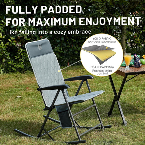 Timber Ridge rocker with a convenient side pocket for essentials.