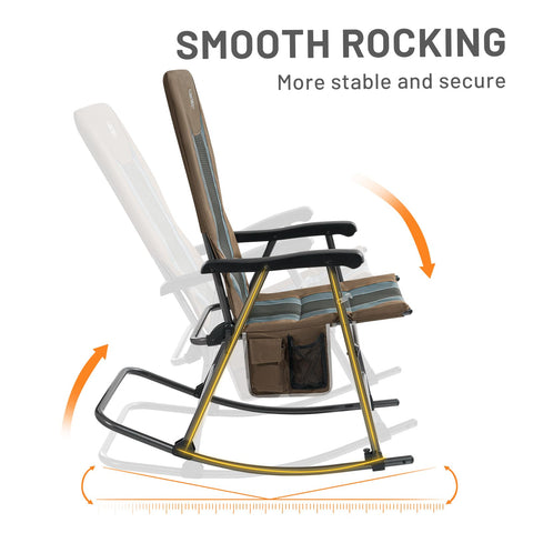 TIMBER RIDGE built-in side organizer keeps drinks and devices within reach.