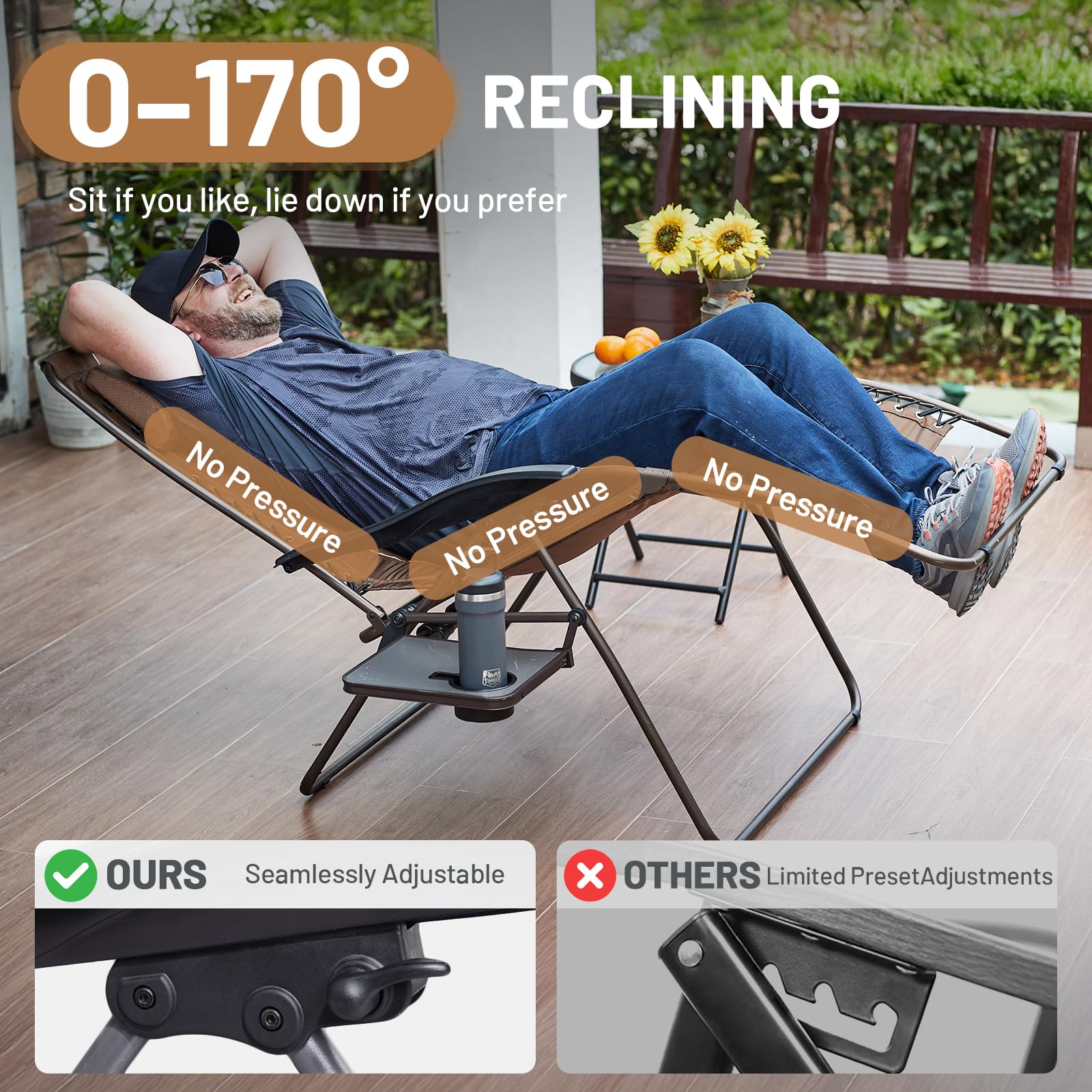 TIMBER RIDGE sturdy-frame heavy-duty design for reliable outdoor use
