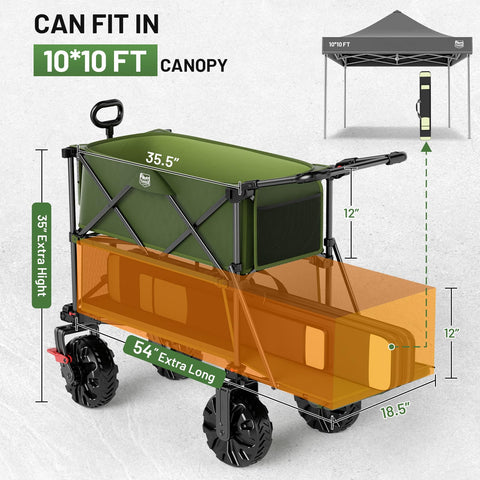 Timber Ridge wagon used at beach or sports events for gear transport