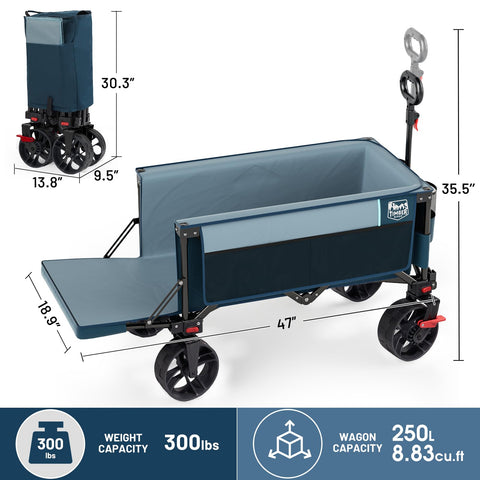 Timber Ridge wagon cup holders keep drinks within reach during trips.