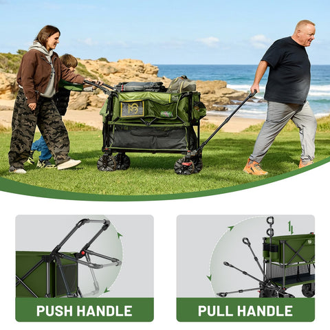 Timber Ridge wagon with side drop tailgate for quick access