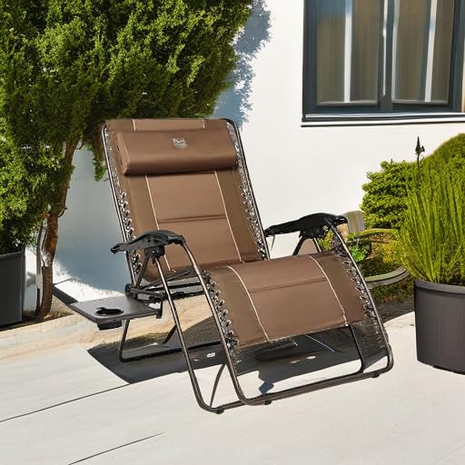 TIMBER RIDGE XXL zero gravity recliner backrest for spacious comfort outdoors