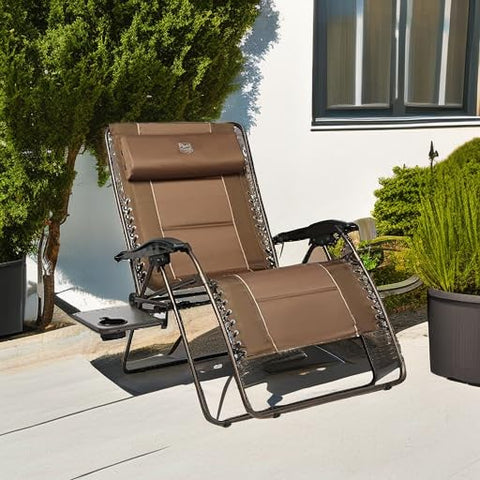 TIMBER RIDGE XXL zero gravity recliner backrest for spacious comfort outdoors