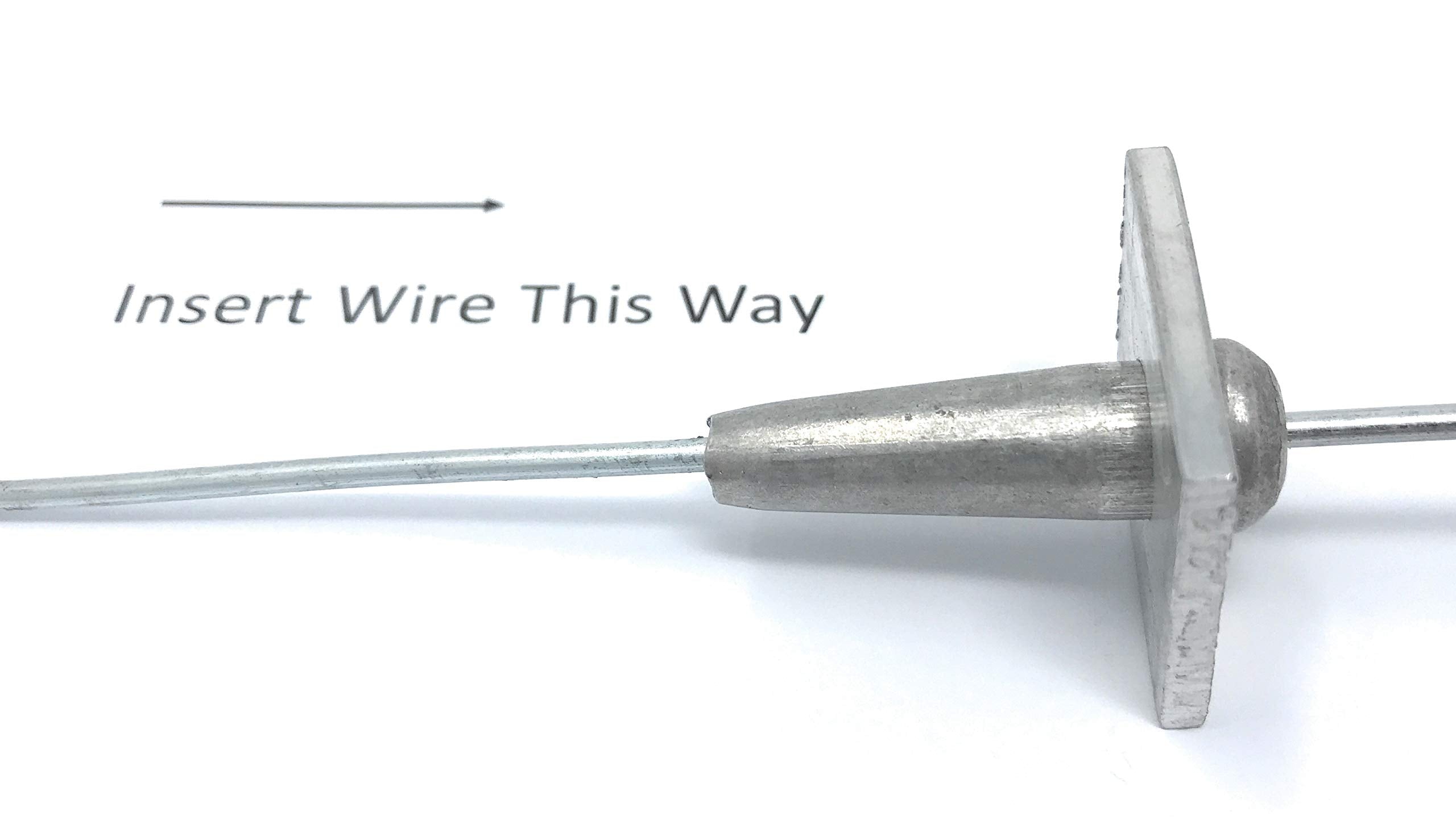 TIMCO anchor vise shown securing fence tension on coated wire projects