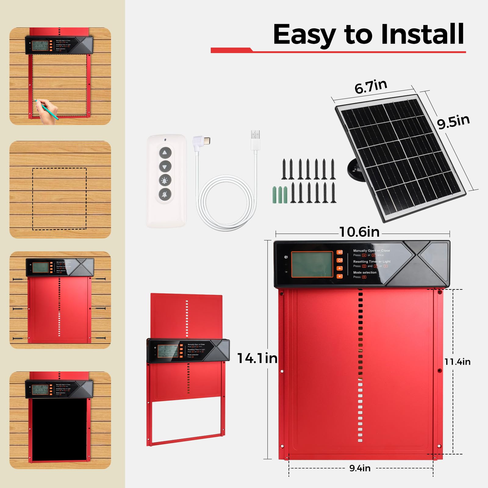Time Forest weatherproof aluminum door withstands extreme weather conditions