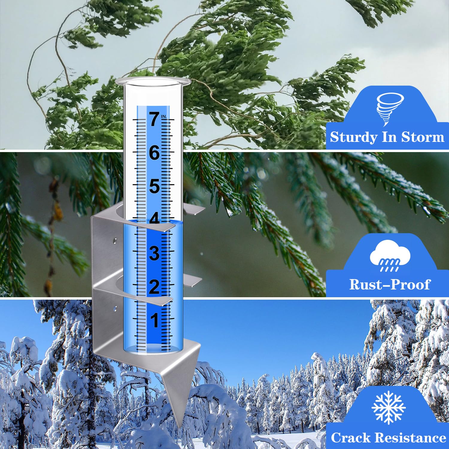 Timenued blue-backed inch-scale improves readability from distance.