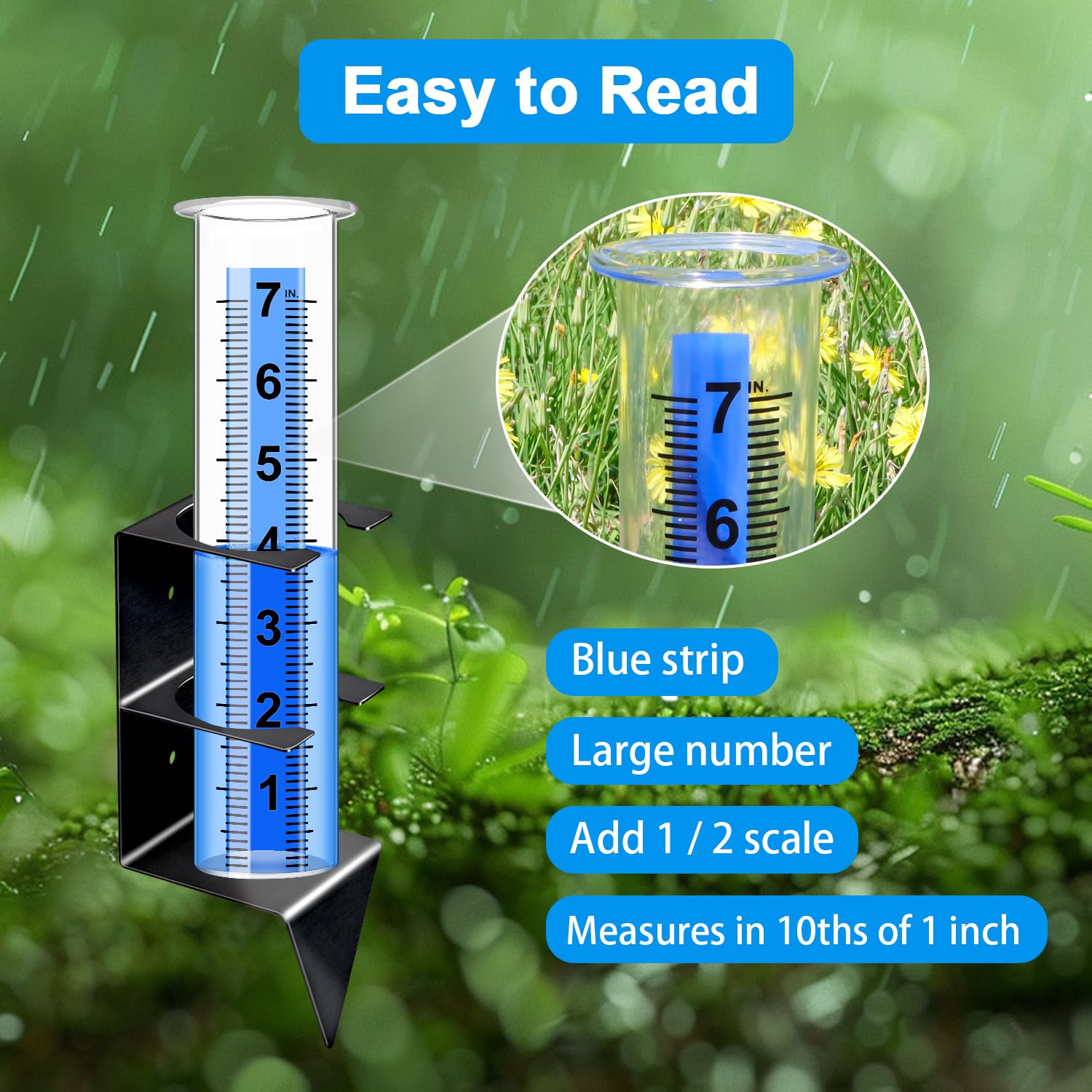 Timenued decorative stake adds elegance to lawn, yard, or patio.