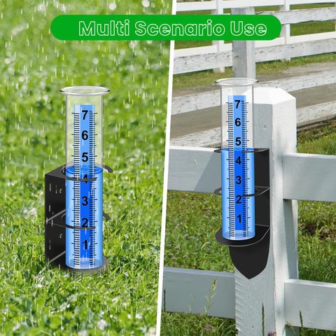 Timenued detachable tube eases emptying and cleaning after rainfall tracking.