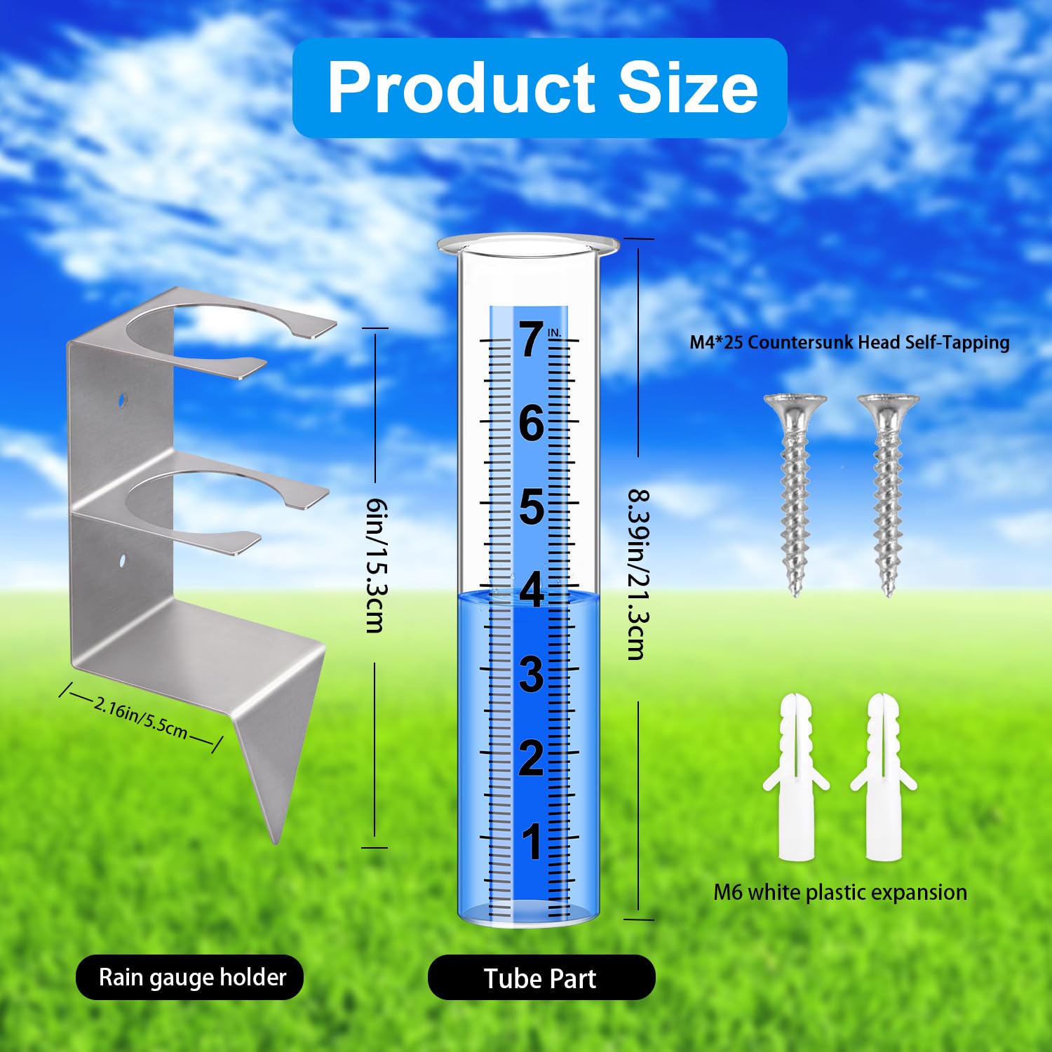 Timenued ground plug 2.1 inches keeps the unit steady outdoors.