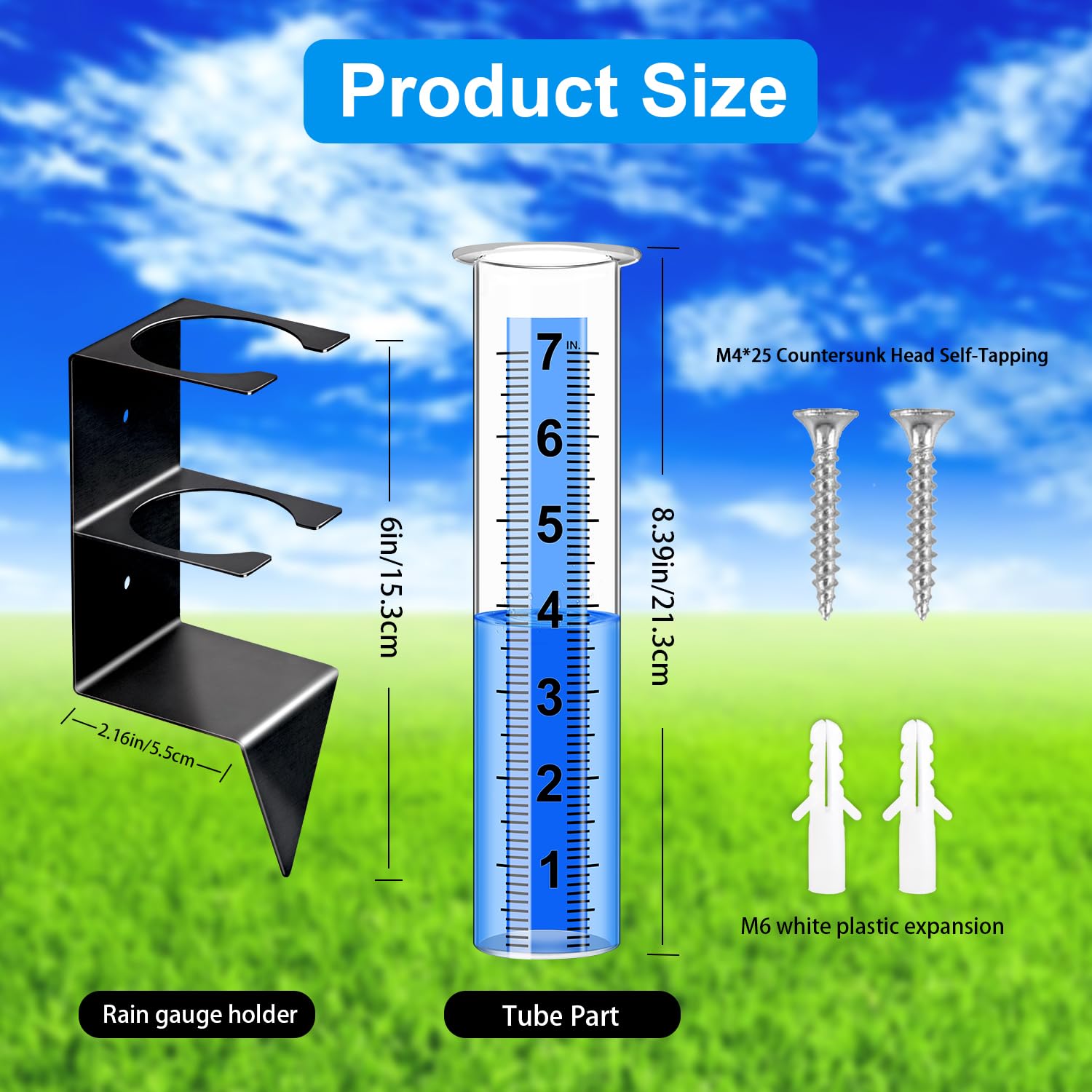 Timenued ground plug provides stable support even in windy environments.