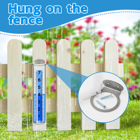 Timenued rain gauge post-mount for quick, sturdy mounting.