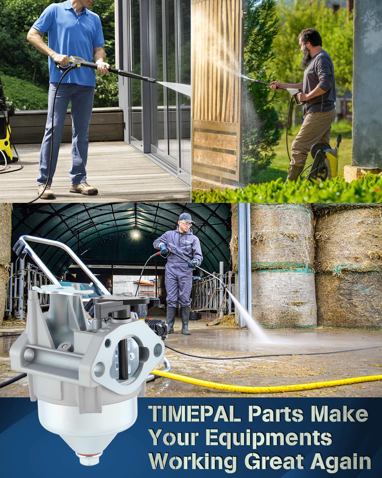TIMEPAL spark plug included for ready-to-run tune-up.