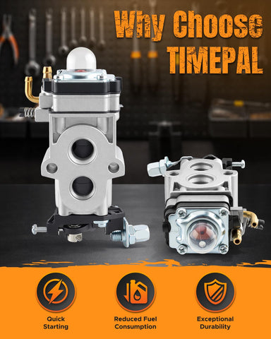 TIMEPAL prime bulbs aid quick start and priming without spill.