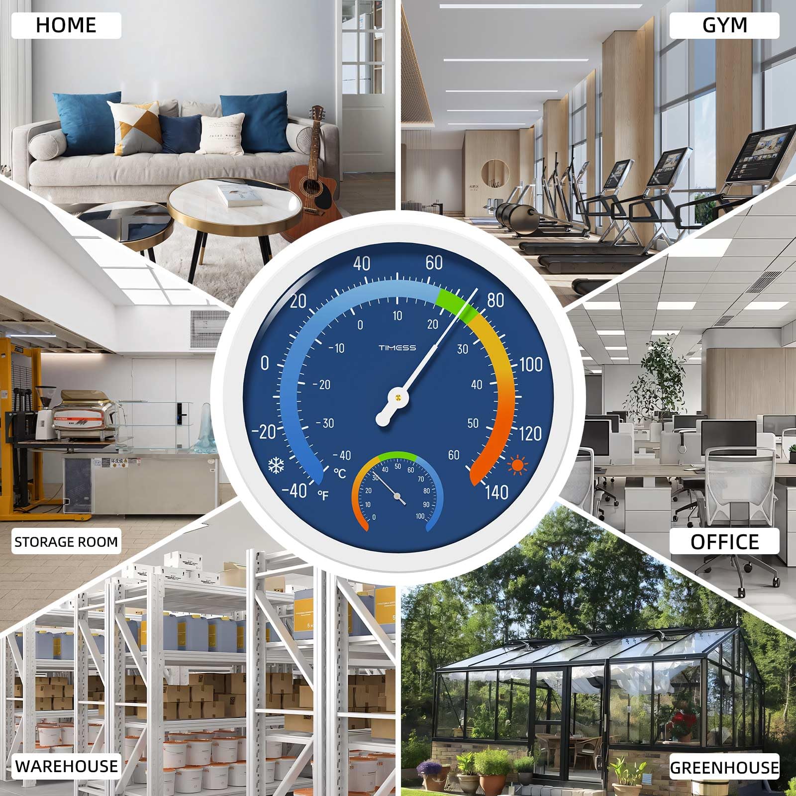 TIMESS accurate sensor coil blue provides reliable climate data for any space