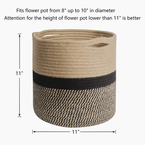 TIMEYARD fits 10-inch pots for a clean planter cover