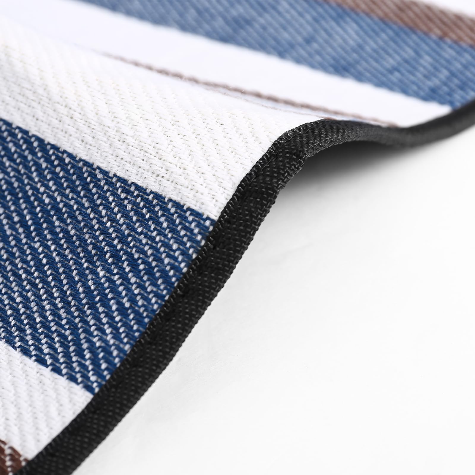 Timirock striped picnic blanket suitable for outdoor events and indoor gatherings alike.