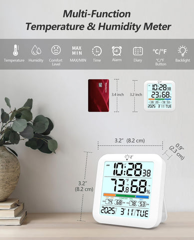 Timloon backlight illuminates the display for nighttime readings