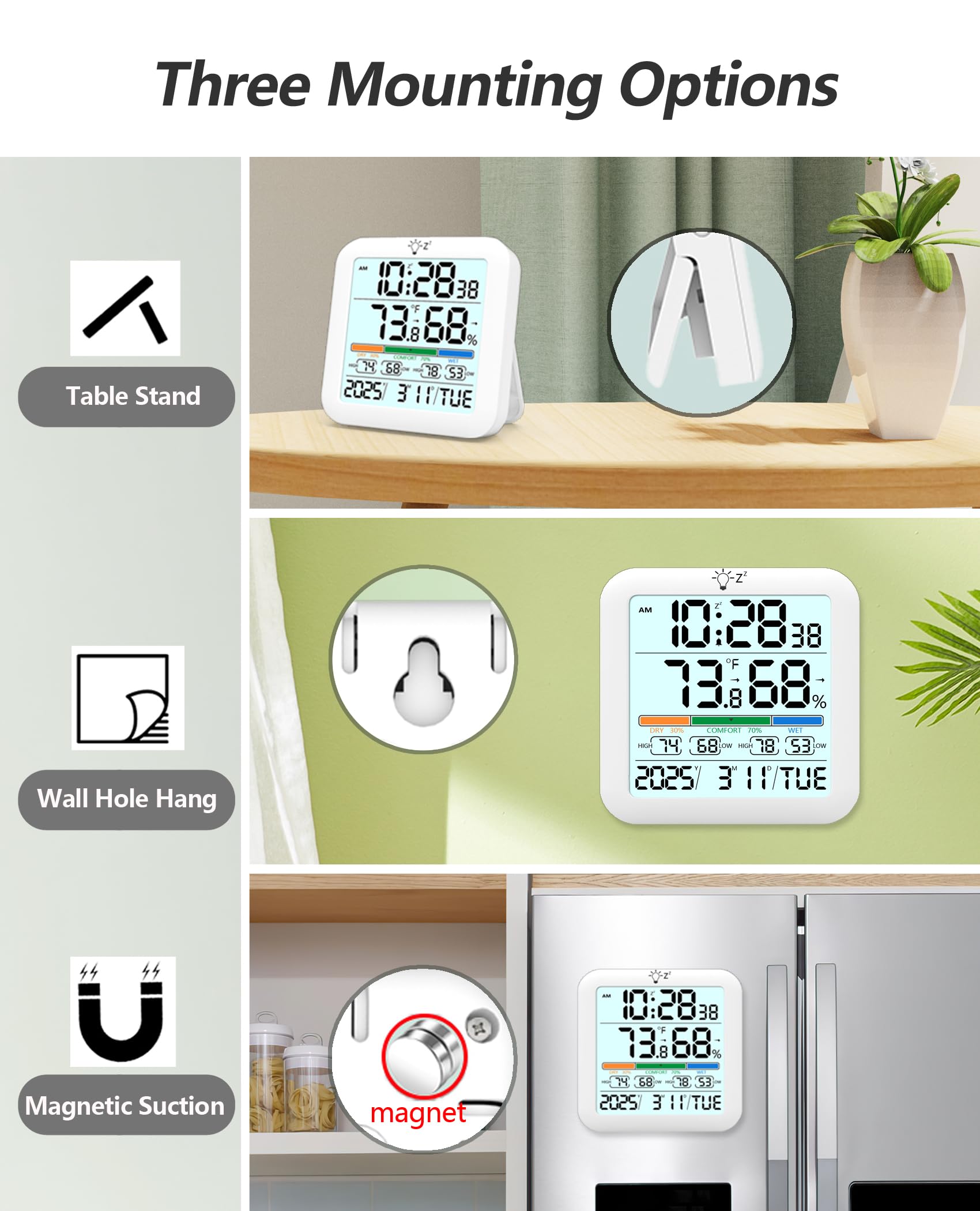 Timloon battery indicator signaling when AAAs are needed