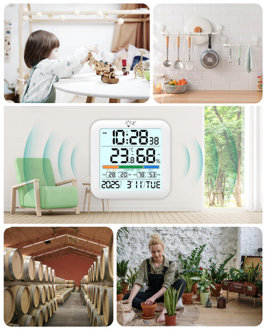 Timloon time and date reference on the device for daily planning