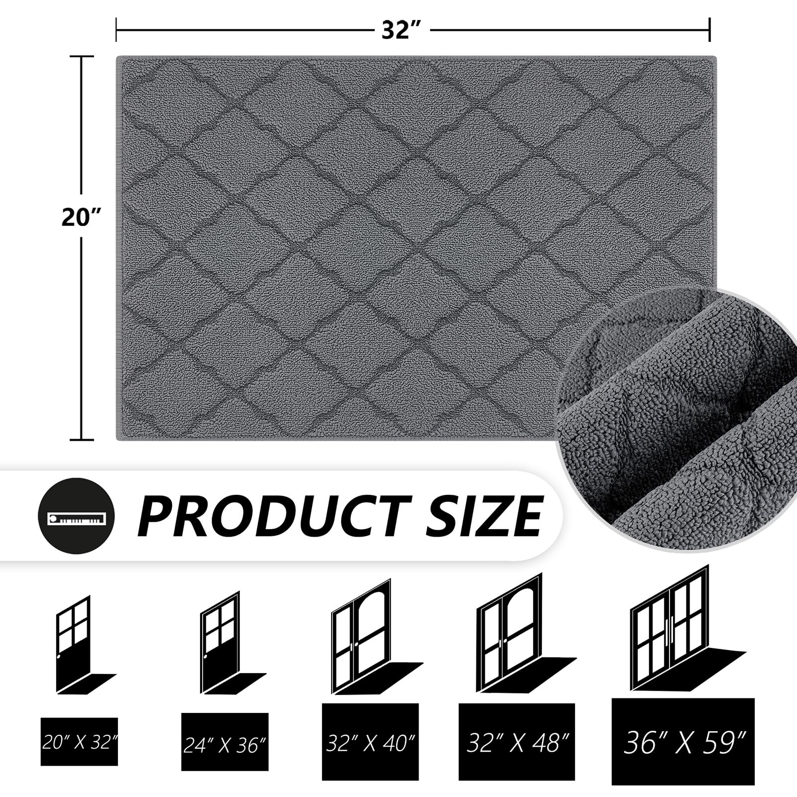 Timo door mat absorption dirt scraping captures moisture removal at entry.