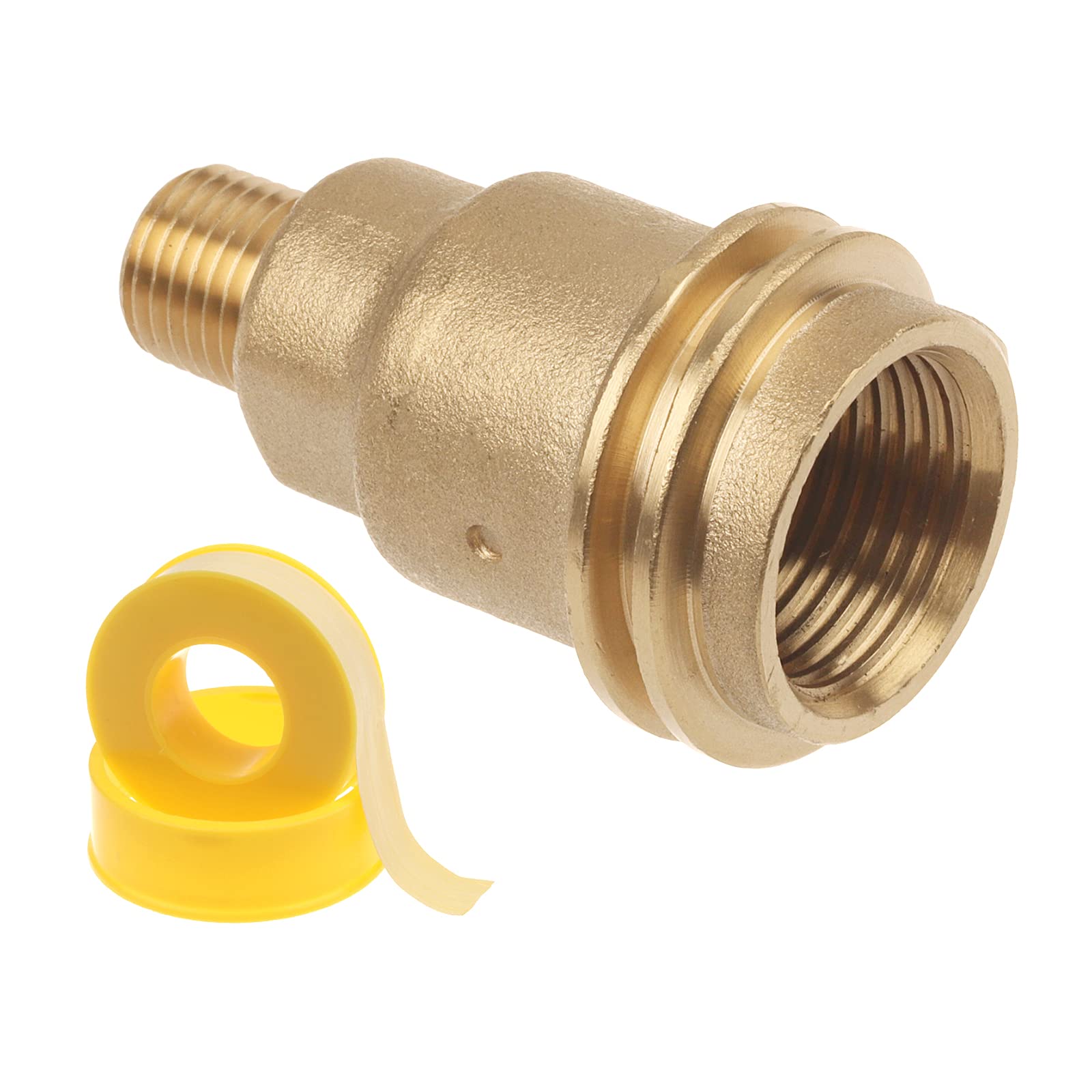 Timsec brass 5042 nut for easy propane connection.