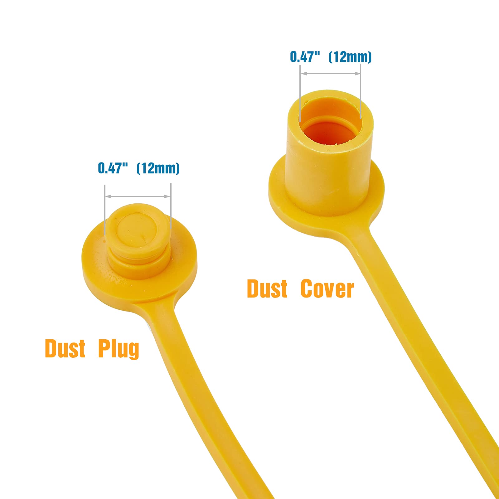 Timsec dust plugs for 12 mm quick connect seal unused propane fittings against moisture.