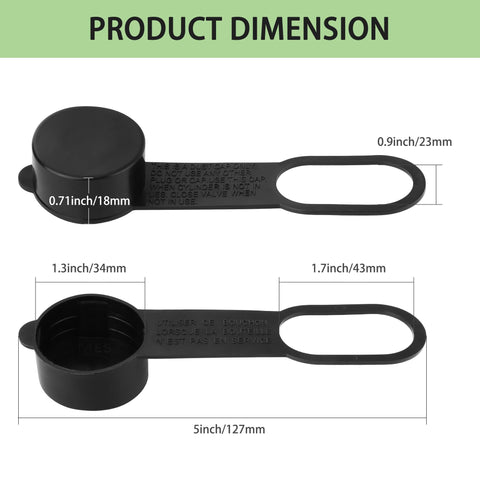Closeup of Timsec dust cap strap securing the cap for QCC1 threads