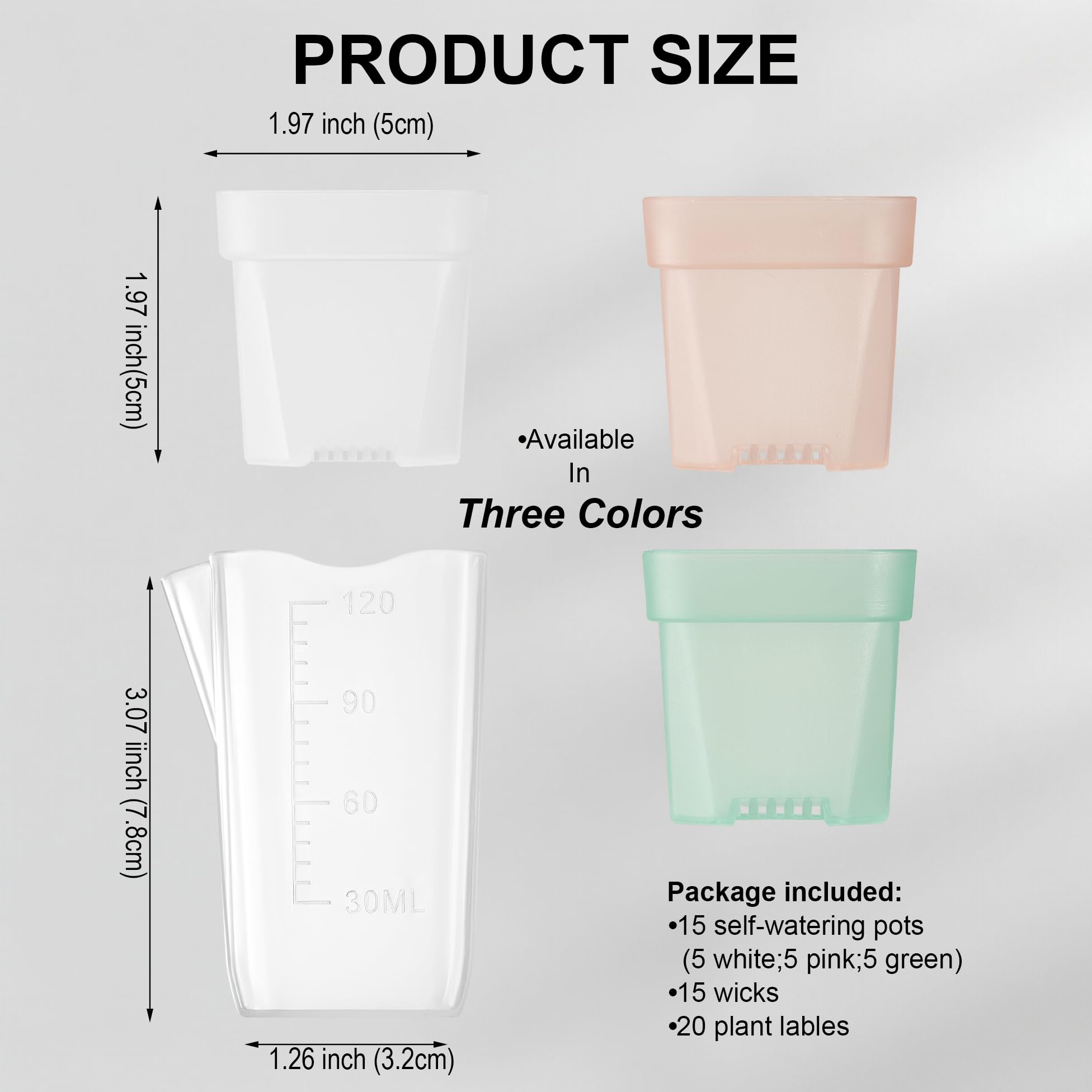 TineDew clear inner pot shows water level for precise care