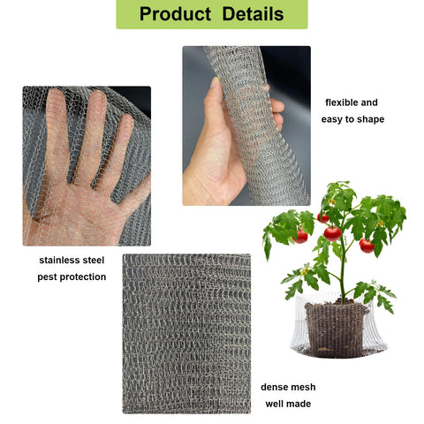 TineDew gopher basket easy bury design fits planting beds.