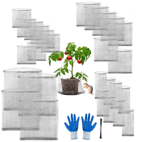 TineDew gopher basket one-quart bulb basket protects tulips and bulbs from pests.