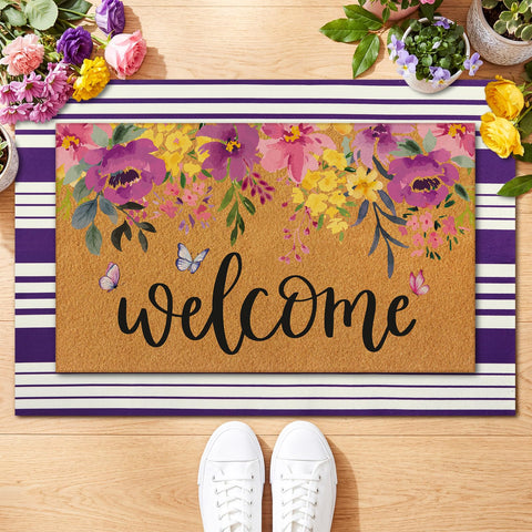 Tinideya mat size 60x90 cm fits wide entryways and porches.