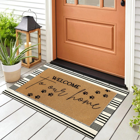 Tinideya large 60 by 90 cm mat fits wide doorways and porches.