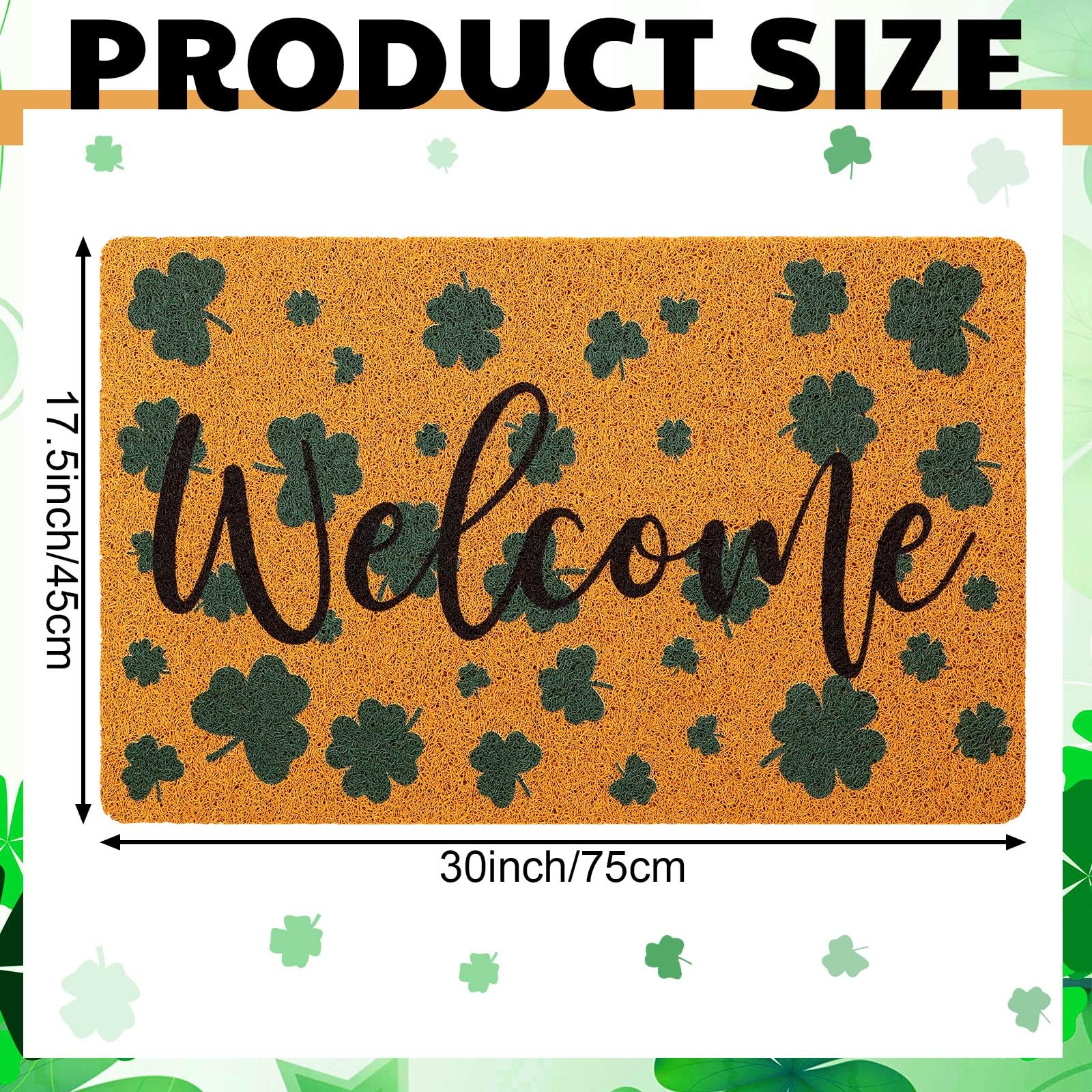 Tinideya coir door mat features non-slip backing for safety