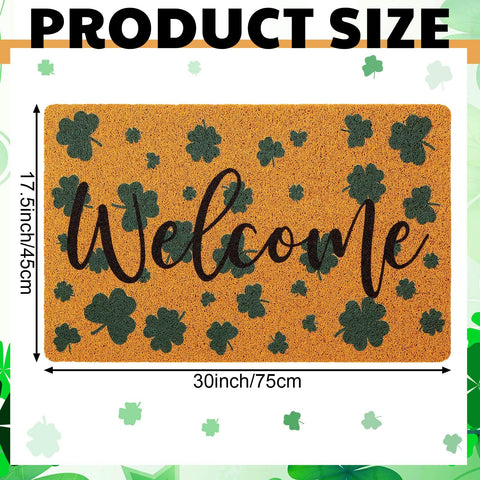 Tinideya coir door mat features non-slip backing for safety