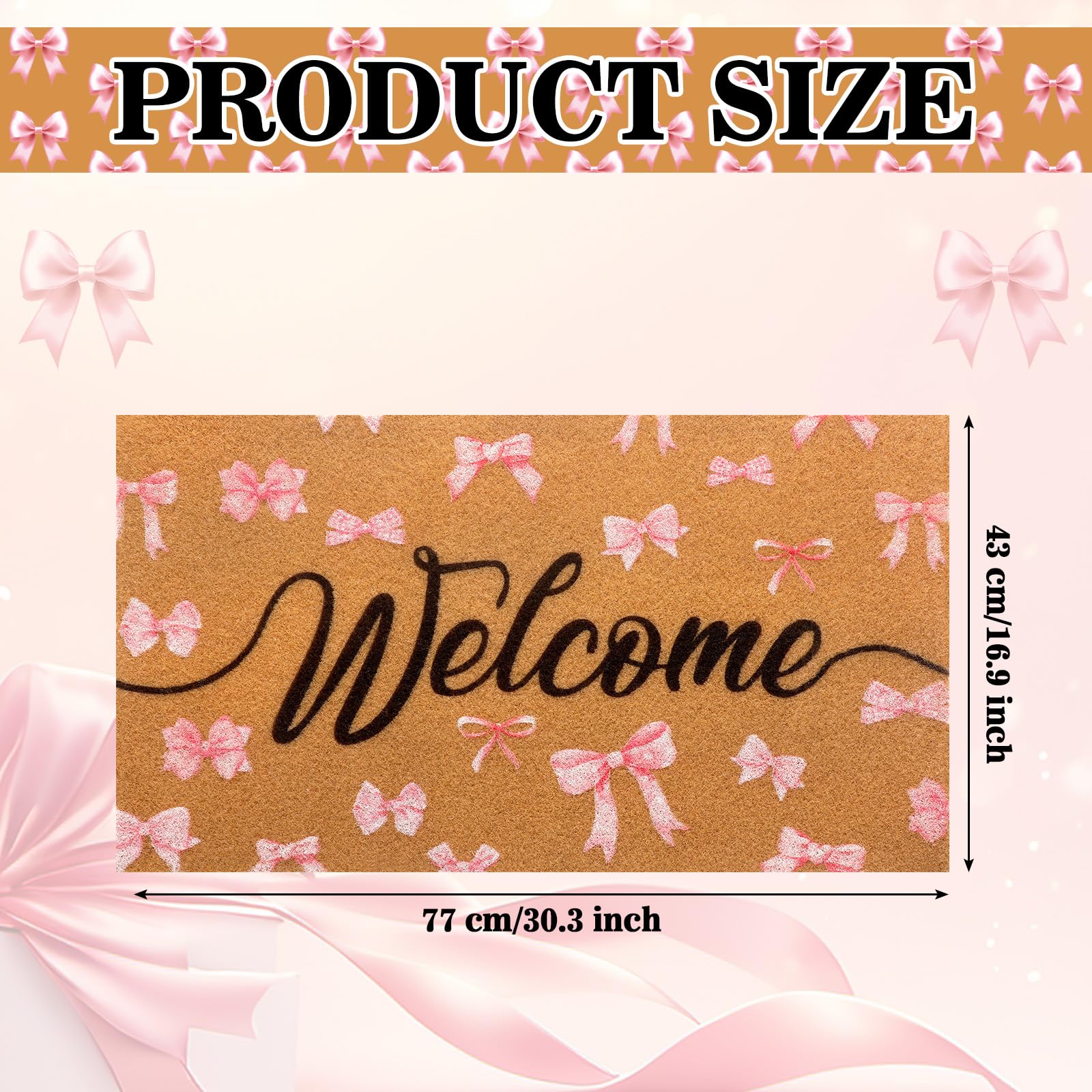 Tinideya doormat laid flat beside entry demonstrates easy flattening with weight.