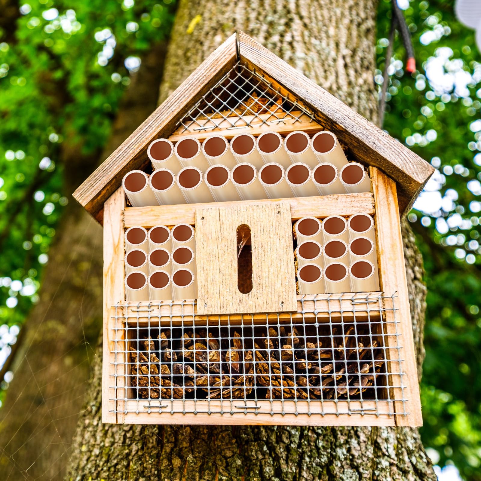 Tinideya durable reed materials resist warping for long-lasting bee housing.