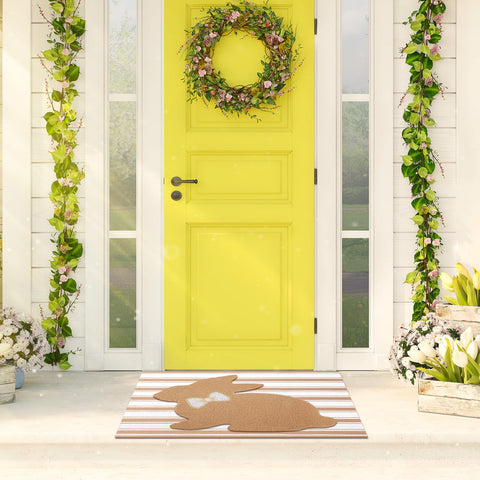 Tinideya easy-care rug helps keep entryways tidy with minimal effort