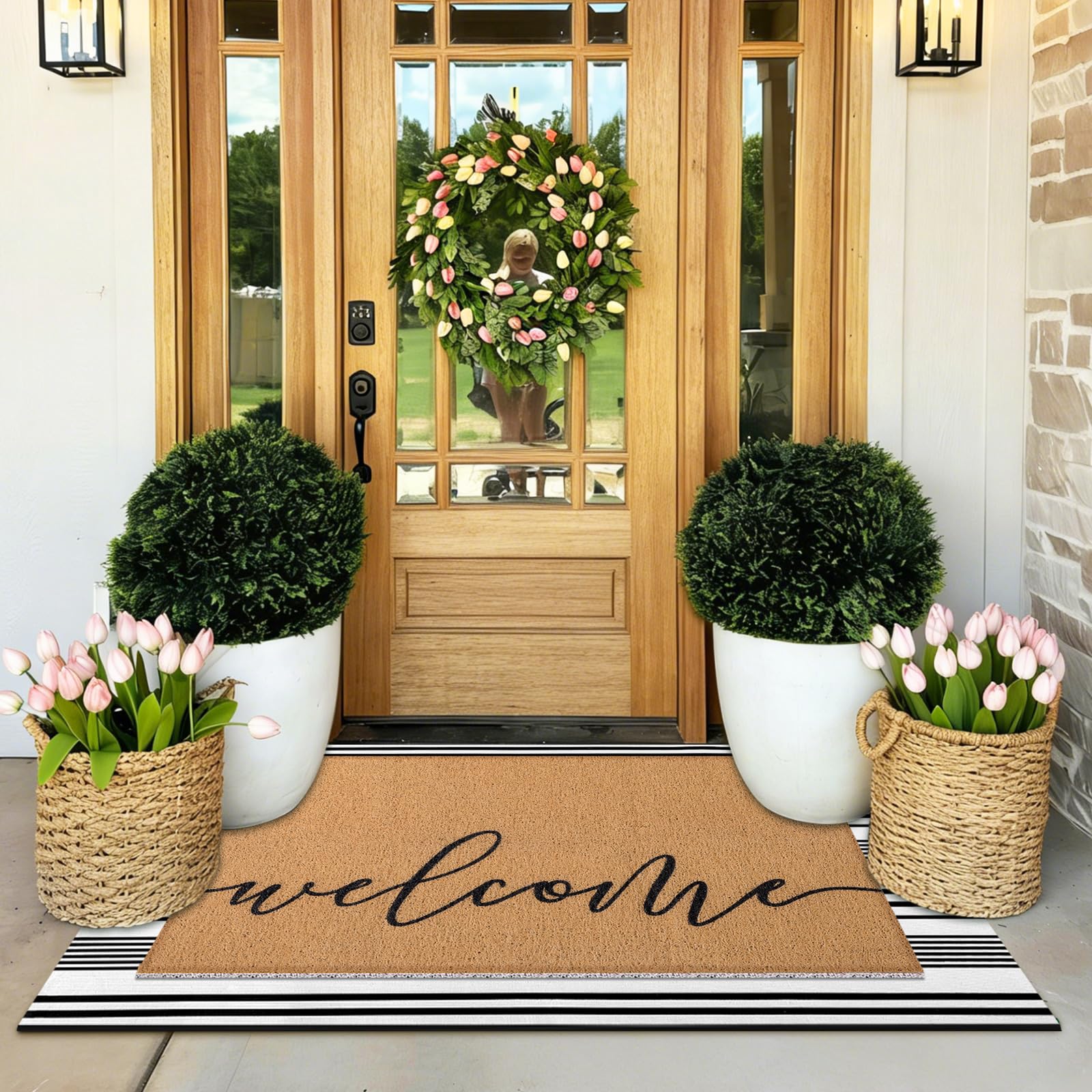 Tinideya easy-clean doormat simplifies maintenance after muddy days.