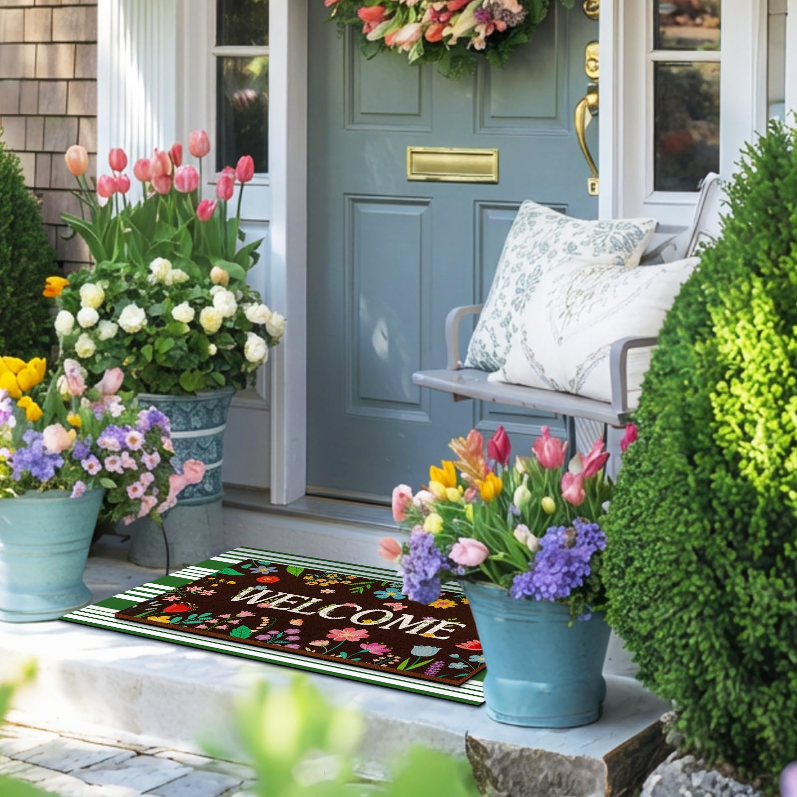 Tinideya easy maintenance makes entrances tidy with minimal effort.