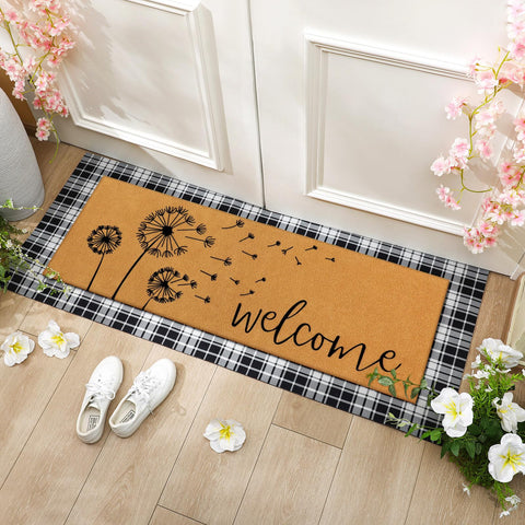 Tinideya elegant entryway rug blends decor and durability