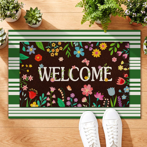 Tinideya entryway decor mat set offers versatile indoor or outdoor use.