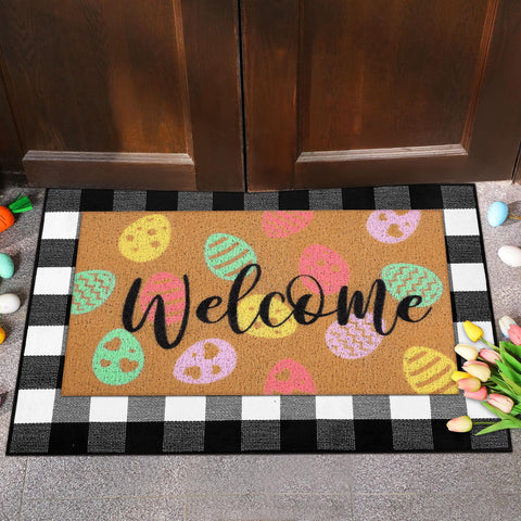 Tinideya entryway decor mat invites guests with warm, welcoming vibes.