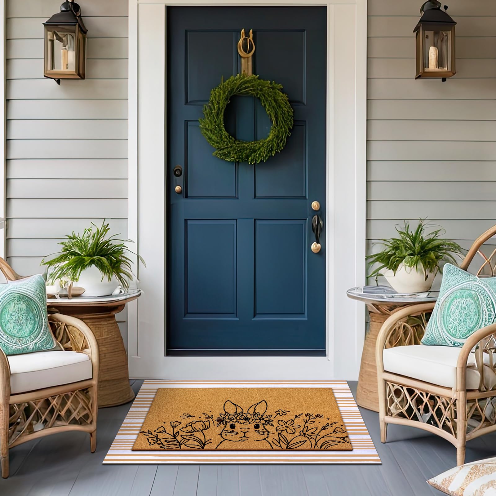 Elegant Easter motif adds seasonal warmth to indoor or outdoor spaces.