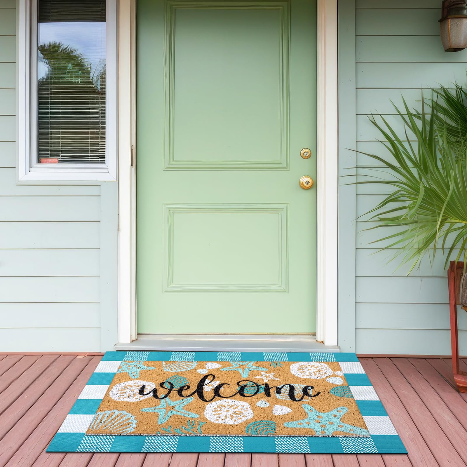 Tinideya front porch entry mat year-round use