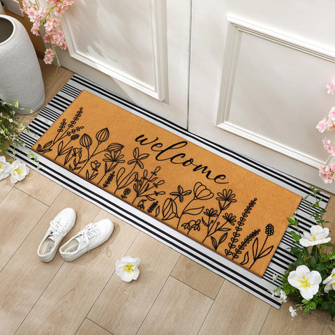 Tinideya front porch entryway decor mat elevates exterior styling.