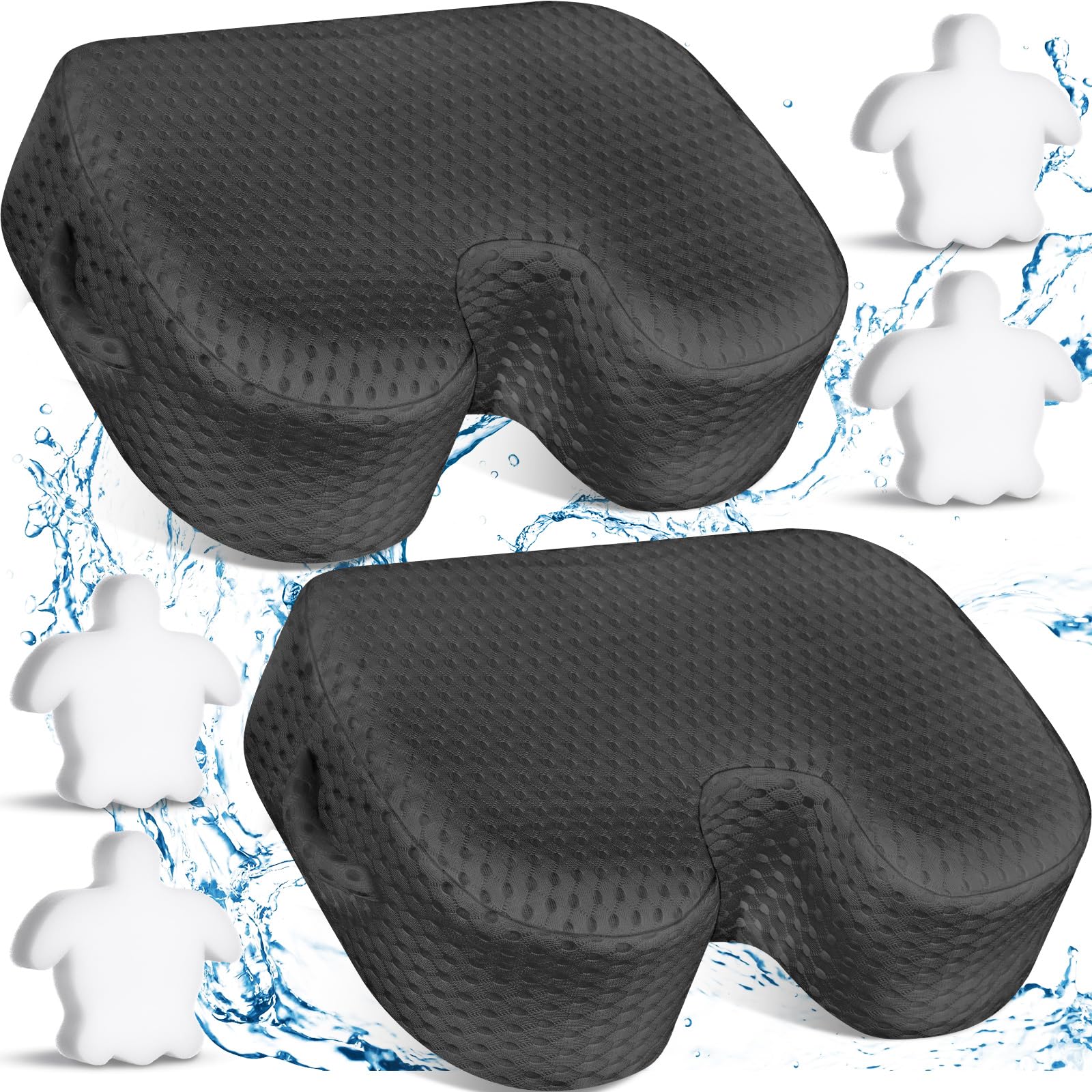 Tinideya hot tub booster seat setup offers comfortable support during longer soaks.